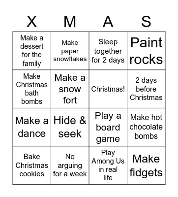 Christmas! Bingo Card