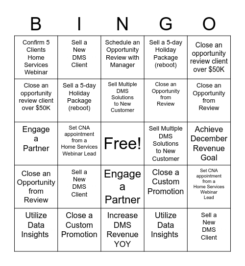 LocaliQ Bingo Card