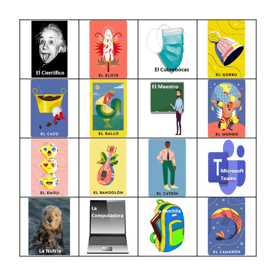 Einstein Loteria! Bingo Card