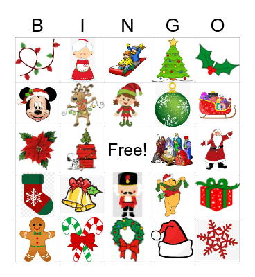 Holiday Bingo Card