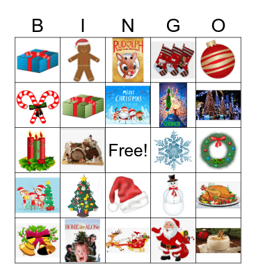 "G" CHRISTMAS BINGO Card