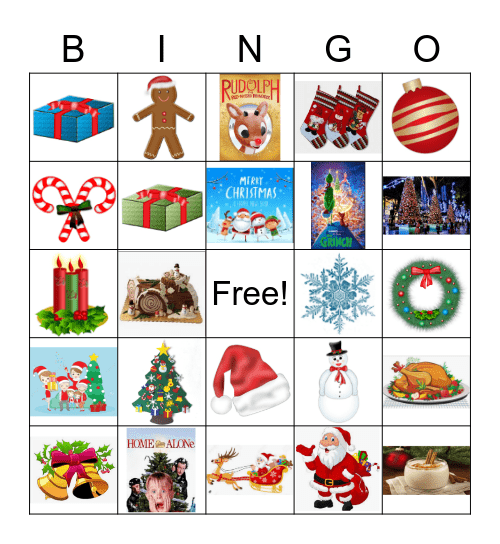 "G" CHRISTMAS BINGO Card