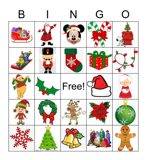 Holiday Bingo Card