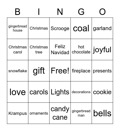 Christmas - Engage 360 Bingo Card