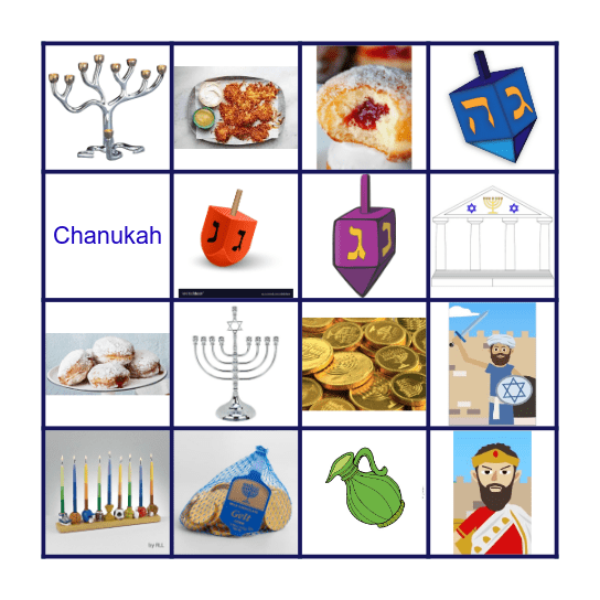 Chanukah BINGO! Bingo Card