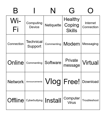 Bingo Troubleshooting Basics Bingo Card