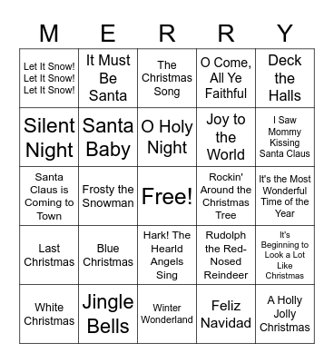 Christmas Bingo Card