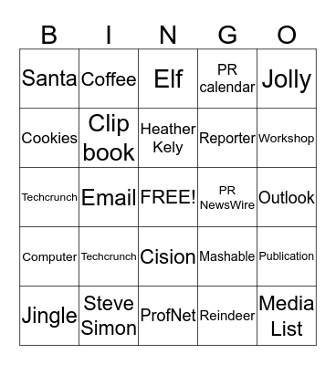 SS|PR  Bingo Card