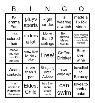M&S Dayshift BINGO! Bingo Card