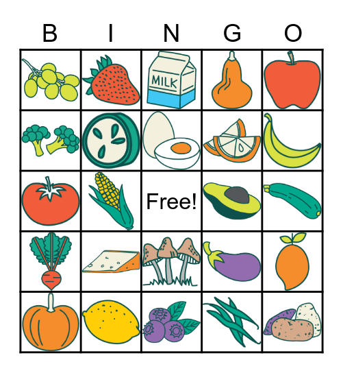 Foodcorps Bingo Card