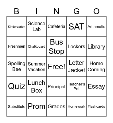 Famous Couples Bingo Card