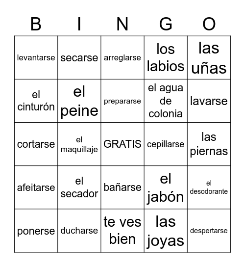 C2A Bingo Card