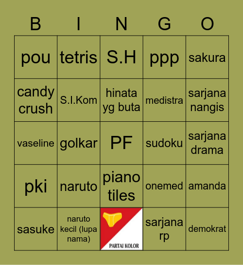 Jiaqi's Bingo Card