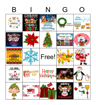 Holiday Bingo Card