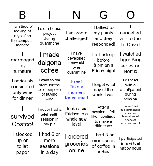 UCDD Holiday Bingo Card