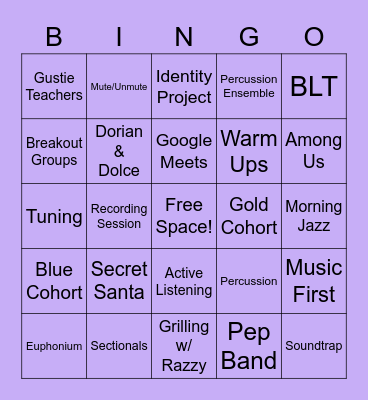 ZWE Bingo Card