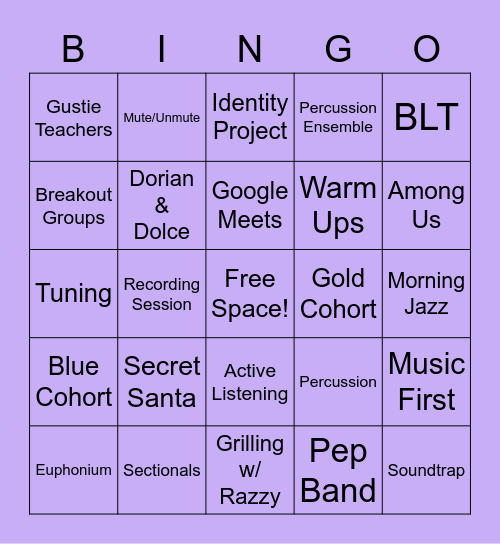 ZWE Bingo Card