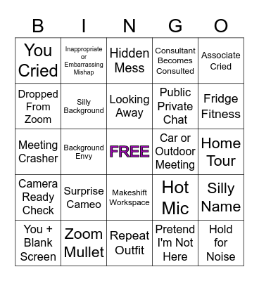 CONSULTING IN 2020 Bingo Card