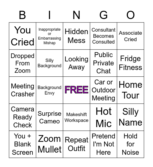 CONSULTING IN 2020 Bingo Card