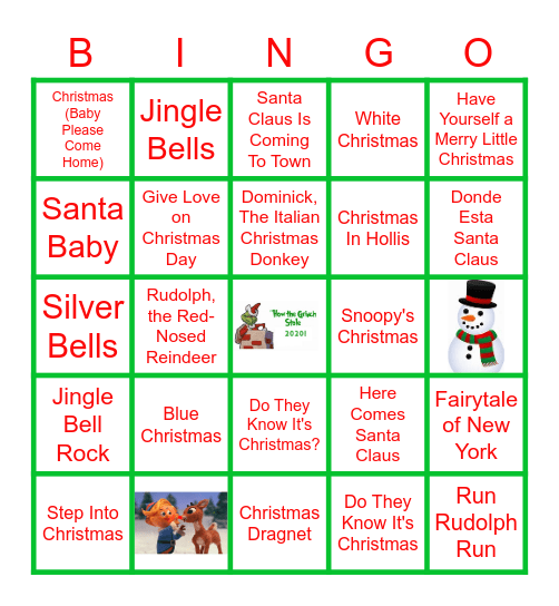 How The Grinch Stole 2020 - Card 1 Bingo Card