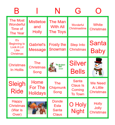 How the Grinch Stole 2020 Card 3 Bingo Card