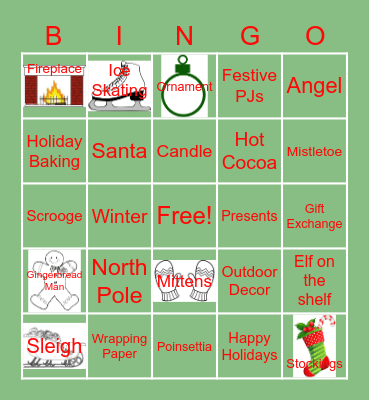 Holiday Bingo Card