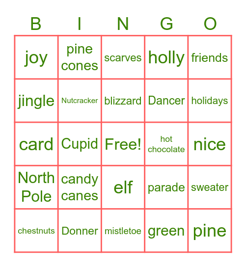 Systems Holiday Bingo Card
