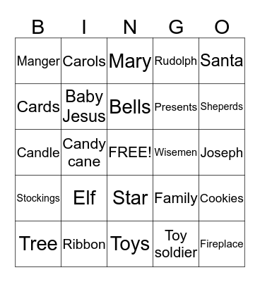 Christmas Bingo Card