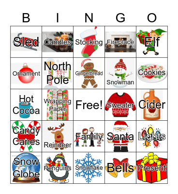 Holiday Bingo!! Bingo Card