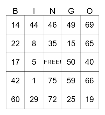 ESCARDA'S TRADING Bingo Card