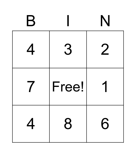 SALES BINGO!! Bingo Card