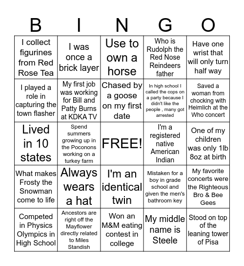 Bookminders  Bingo Card