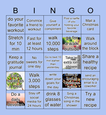 WELLNESS Bingo Card