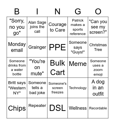 ATC Bingo Card