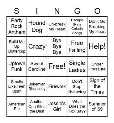 Christmas 2020 Bingo Card