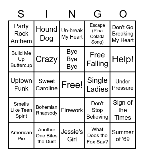 Christmas 2020 Bingo Card