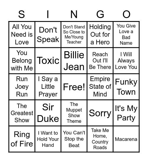 Christmas 2020 Bingo Card