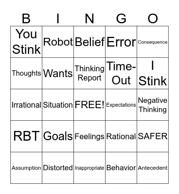 RBT Bingo Card