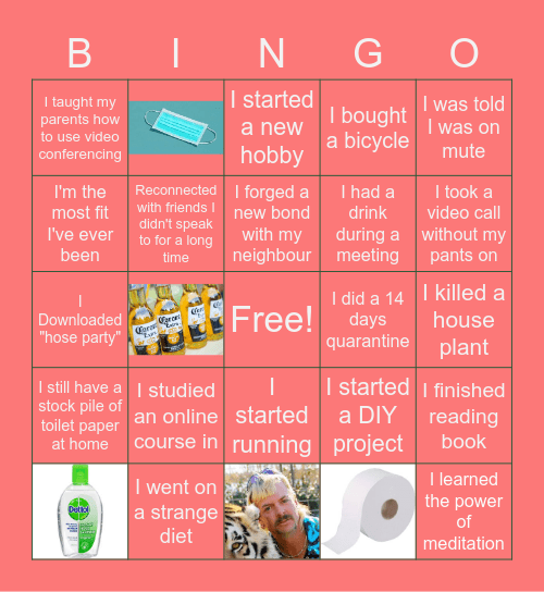 2020 X-Mas Year End BINGO Card