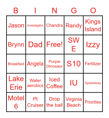 In Memory of Randy/Dad/Papaw Christmas 2020 Bingo Card
