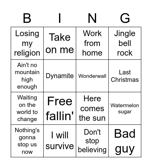 BD X LEGAL Bingo Card