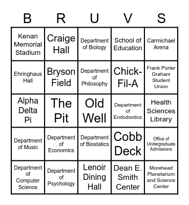 Building Bingo Card