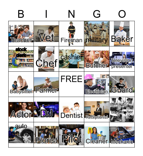 Jobs Bingo Card