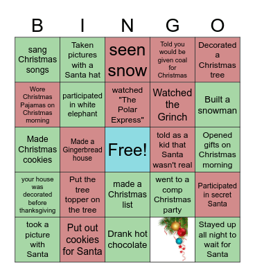 Troupe 6162 Christmas Bingo!! Bingo Card
