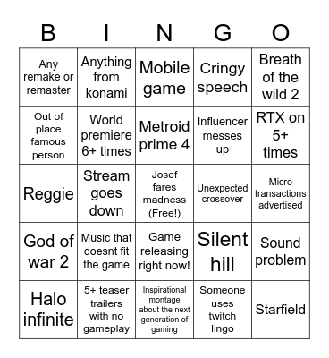 Apollolol TGA bingo Card