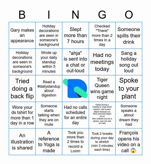 designstripe Bingo! Bingo Card