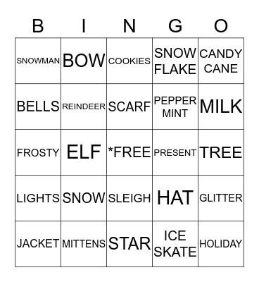 HOLIDAY PARTY BINGO Card