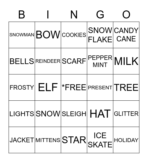 HOLIDAY PARTY BINGO Card