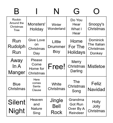 Shuckums Songo Bingo Card