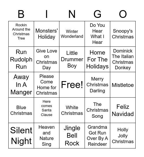 Shuckums Songo Bingo Card